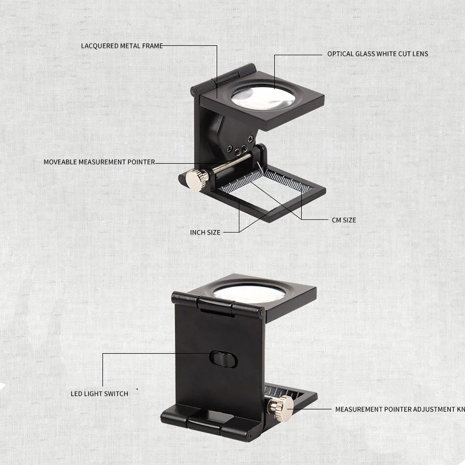 10X Folding Magnifier LED - Image 10