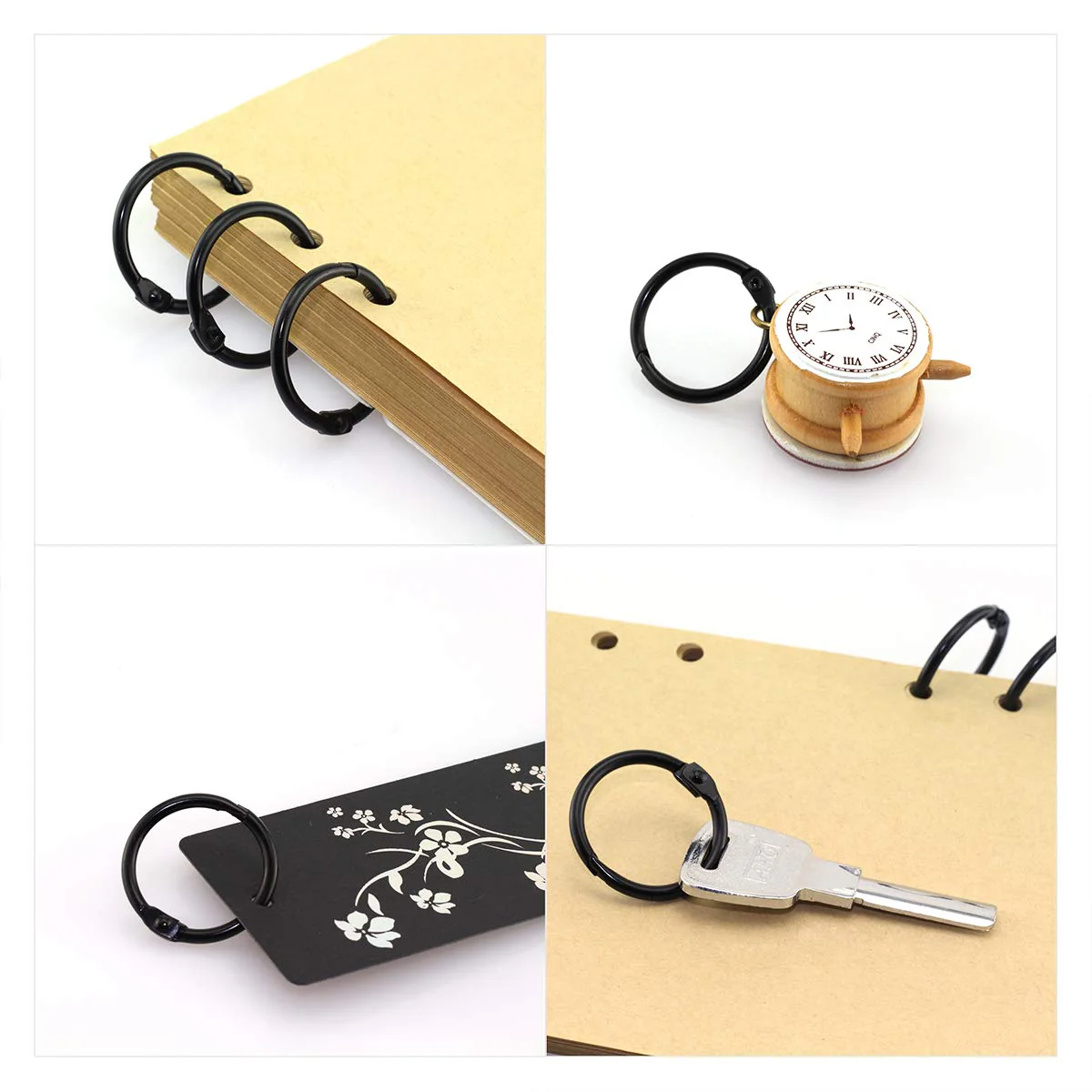 19mm Book Rings - Black - Image 5