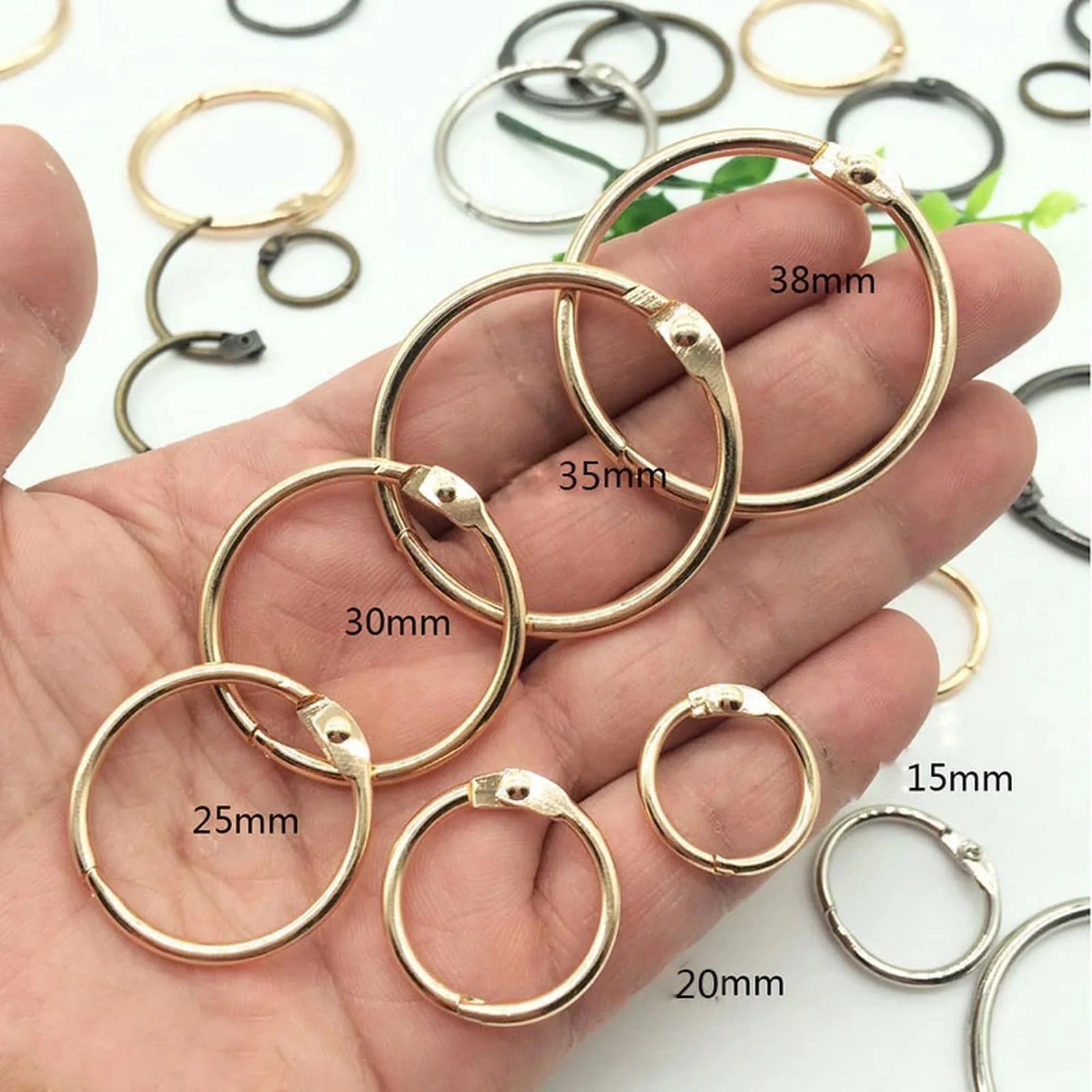 25mm Book Rings - Gold - Image 5