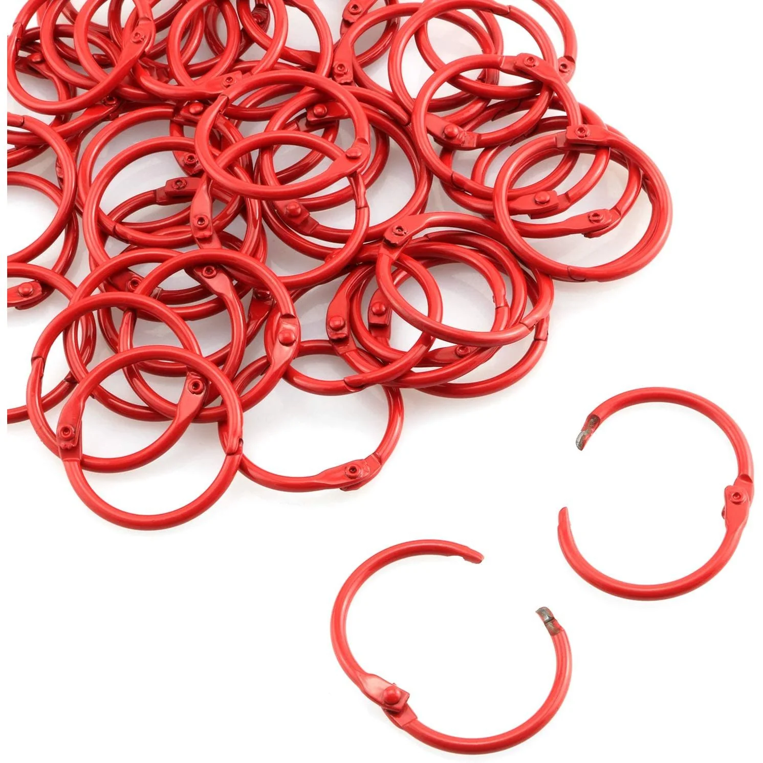 25mm Book Rings - Red - Image 3